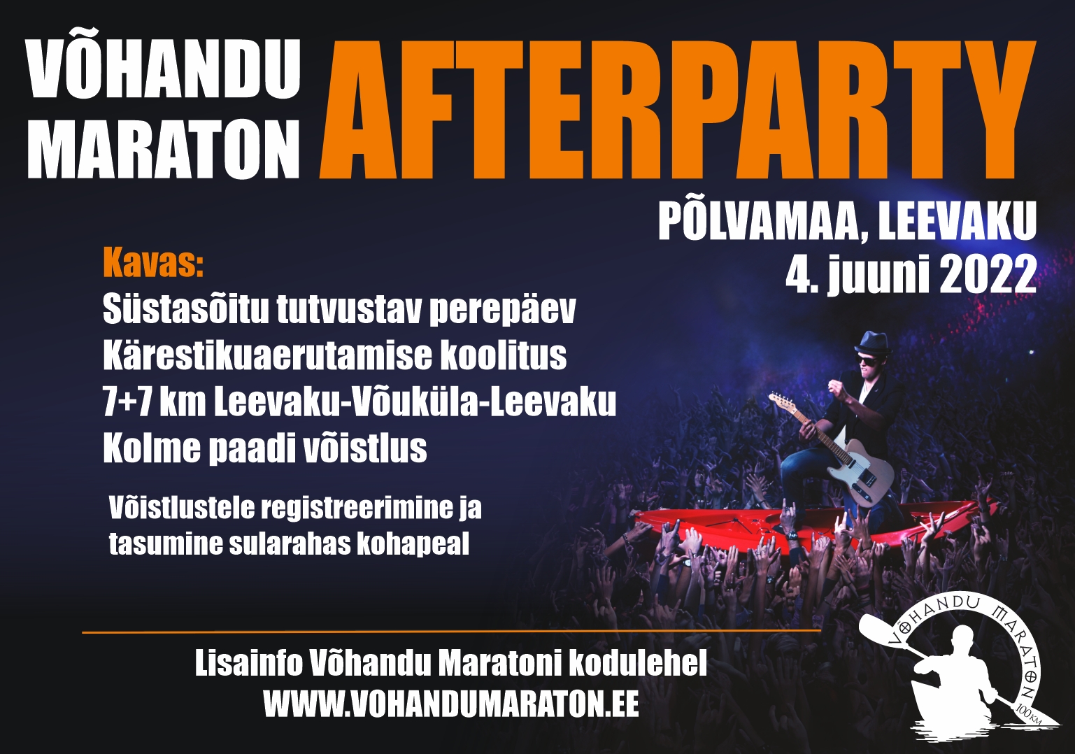 17.VM.2022 Afterparty ja süstasõitu tutvustava perepäeva plakat