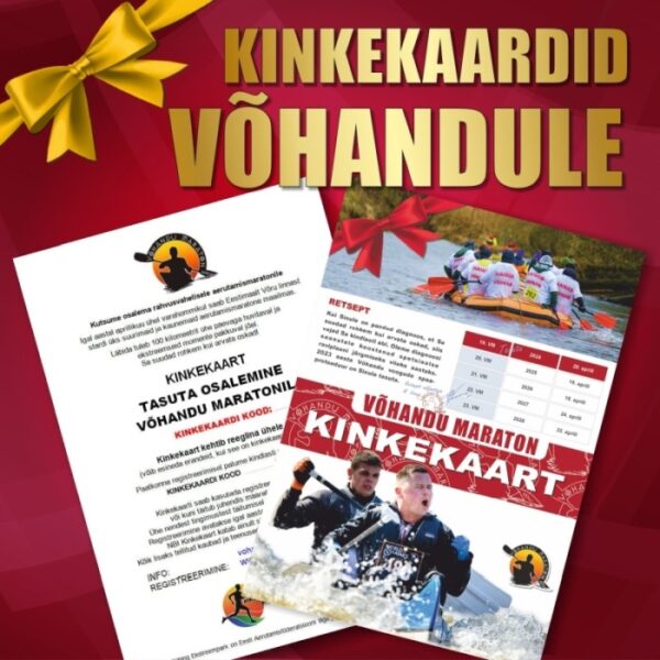 Kinkekaardid Võhandule. Sportlik kingiidee jõuludeks!